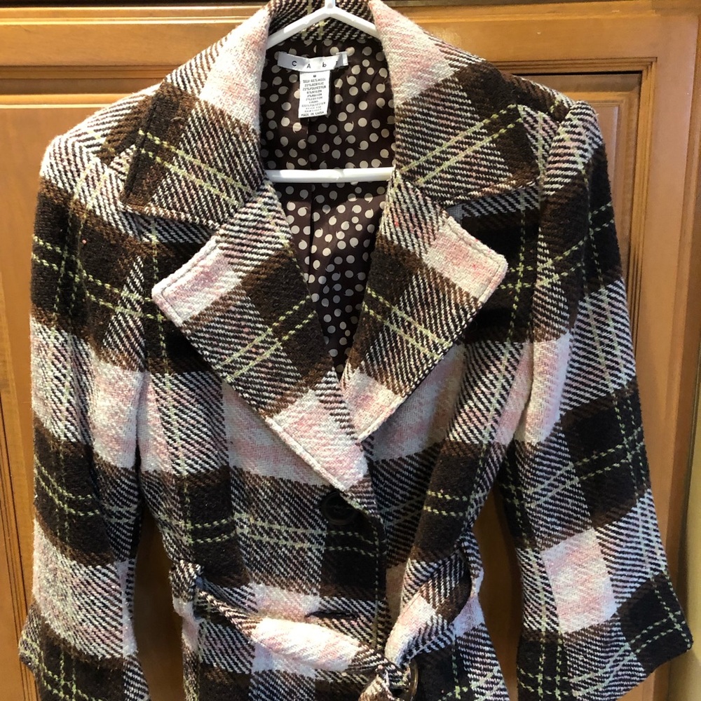 Cabi Blazer size 8 pink and brown